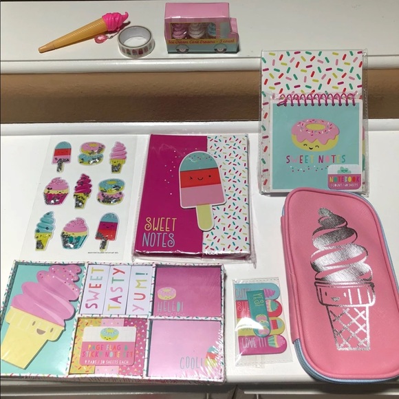 HTF Target Dollar Spot Stationery set - Ice Cream - Picture 3 of 6